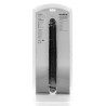 Real Rock Double Gode Straight Slim 35.5 x 3.8cm Noir